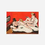 Zoya Cherkassky, After Work, 2021, mixed media on paper