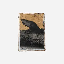 Untitled by Llyn Foulkes, 1967, mixed media collage on board, sold Aug 2025
