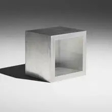 Matt Hope, Inverse Perfect Cube, 2005, steel