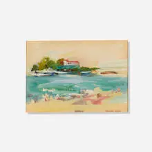 Richard Estes, Untitled, 1960, watercolor on paper