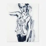 Elizabeth Peyton, WOW (Works on Whatever) Project Beach Towel
