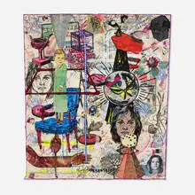 Jane Hammond, Untitled, c. 2000, mixed media on Japanese paper
