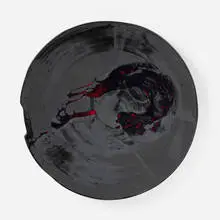 Ed Moses, Untitled (Plate), 1994, acrylic on stoneware