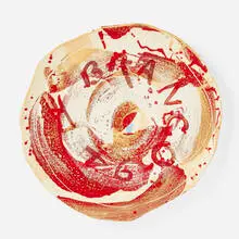 Ed Moses, Untitled (Plate), 1991, acrylic on stoneware