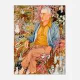 Joe Ellis, The Bottle Collector, 1975, pen and ink with watercolor on illustration board
