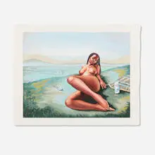 Alannah Farrell, Untitled, 2020, watercolor and latex on Arches