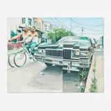 Ru8icon, East Ontario and Tampa Street, 2019, acrylic on canvas