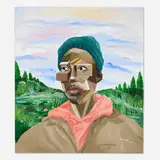 Victor Ubah, Into the Wonderland I, 2021, acrylic on canvas