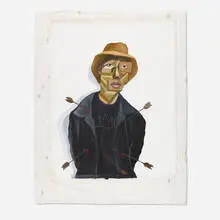 Victor Ubah, Untitled, 2021, acrylic on canvas