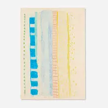 Robert Natkin, Untitled, 1964, crayon and graphite on paper