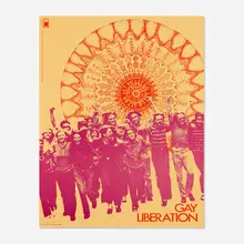 Peter Hujar, Gay Liberation Front poster, 1969, offset lithograph in colors