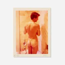 David Hockney, Peter Showering, 1976, C-print