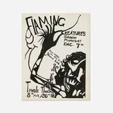 Jack Smith, Rare Flaming Creatures flyer, 1963, offset lithograph