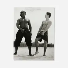 Markey Mark & His Body Guard, Miami Beach, FL by Bruce Weber, 1992, gelatin silver print, sold Aug 2025