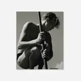 Herbert List, Ritti with Fishing Rod, Lake Lucerne, gelatin silver print