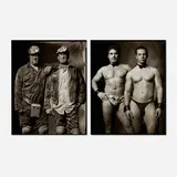Mark Laita, Coal Miners/Male Exotic Dancers, archival pigment print mounted to Dibond