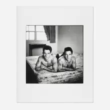 Kenneth Probst, Tattooed Twins, San Diego, gelatin silver print