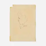 Jean Cocteau, Portrait of Jean Desbordes, ink on tracing paper