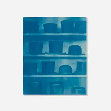 McDermott & McGough, The Hat Ambrey, 1989, cyanotype