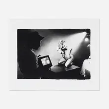 Kenneth Probst, Rudolph Watches Joey on Monitor, 1994, gelatin silver print