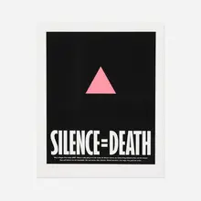 Silence=Death Collective, Silence = Death, screenprint and letterpress in colors