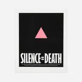Silence=Death Collective, Silence = Death, screenprint and letterpress in colors