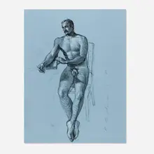 Robert Schwartz, Untitled, 1989, charcoal and chalk on paper