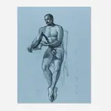 Robert Schwartz, Untitled, 1989, charcoal and chalk on paper