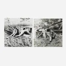 Hans Breder, Two works from Old Man's Creek, 1972, vintage gelatin silver print