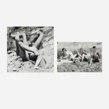 Hans Breder, Two works from Old Man's Creek, c. 1971, vintage gelatin silver print