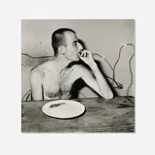 Roger Ballen, Lunchtime, 2001, silver bromide selenium toned fiber print