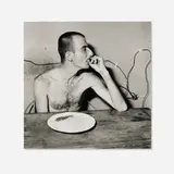Roger Ballen, Lunchtime, 2001, silver bromide selenium toned fiber print