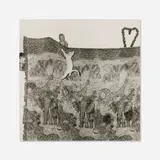 Roger Ballen, Untitled, 2005, silver bromide selenium toned fiber based print
