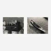 Simon Starling, Shedboatshed (Mobile Architecture #2) (diptych), 2005, gelatin silver print in artist's frame