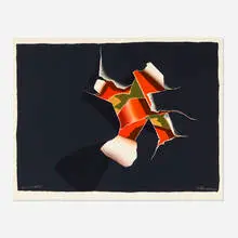 Untitled by Burhan Doğançay, c. 1978, lithograph in colors, sold Feb 2026