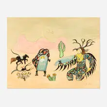 I Dreamt I Was in Arizona by Niki de Saint Phalle, 1978, lithograph in colors on Arches, sold Feb 2026
