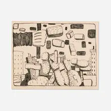 Philip Guston, The Street (from the Ten Lithographs by Ten Artists portfolio), 1970, lithograph on Arches