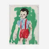 Jim Dine, Pinocchio Coming from the Green, 2011, lithograph in colors