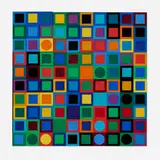 Victor Vasarely, Planetary Folklore Participations No. 1, 1969, metal, plastic, magnets