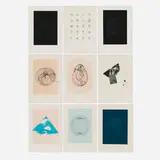 Agnes Denes, Study of Distortions - Isometric Systems in Isotropic Space, 1974, lithograph in colors on Arches