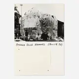 Christo & Jeanne-Claude, America House Wrapped, Heidelberg, 1969, screenprint with polyethylene collage