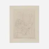 Alberto Giacometti, Bouquet II, 1955, etching