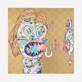 Homage to Francis Bacon (Study for Head of Isabel Rawsthorne) by Takashi Murakami, 2016, offset lithograph in colors, sold Feb 2026