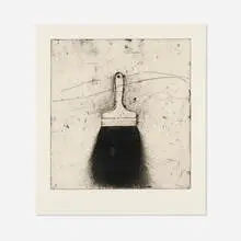 Black Beard by Jim Dine, 1972, etching on J. Green Mould Made, sold Feb 2026