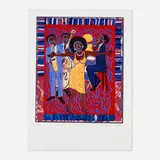 Faith Ringgold, Somebody Stole my Broken Heart, 2007, screenprint in colors