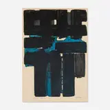 Pierre Soulages, Eau-forte Xa, 1957, etching and aquatint in colors on BFK Rives
