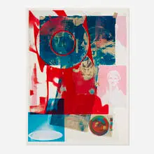 Quarry Local One by Robert Rauschenberg, 1968, offset lithograph in colors, sold Feb 2026