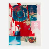 Robert Rauschenberg, Quarry Local One, 1968, offset lithograph in colors
