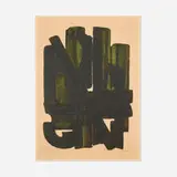 Pierre Soulages, Eau-forte VIII, 1957, etching and aquatint in colors on BFK Rives