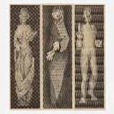 June Wayne, The Advocate; The Bride; The Suitor (triptych), 1951-52, lithograph